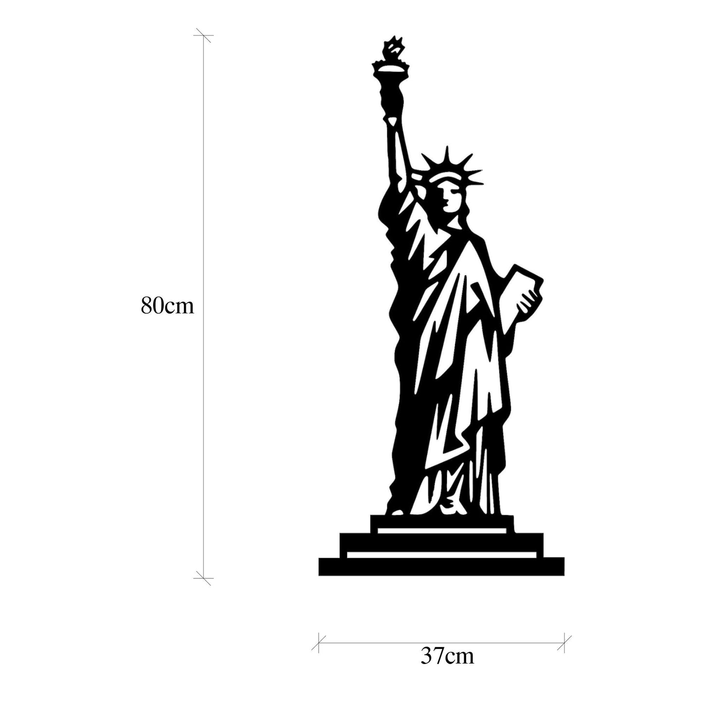 Statue Of Liberty - Decorative Metal Wall Accessory