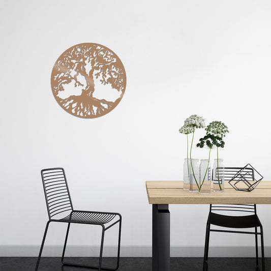 Tree - Copper - Decorative Metal Wall Accessory