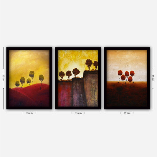 3SC24 - Decorative Framed Painting (3 Pieces)