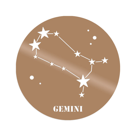 Gemini Horoscope - Copper - Decorative Metal Wall Accessory