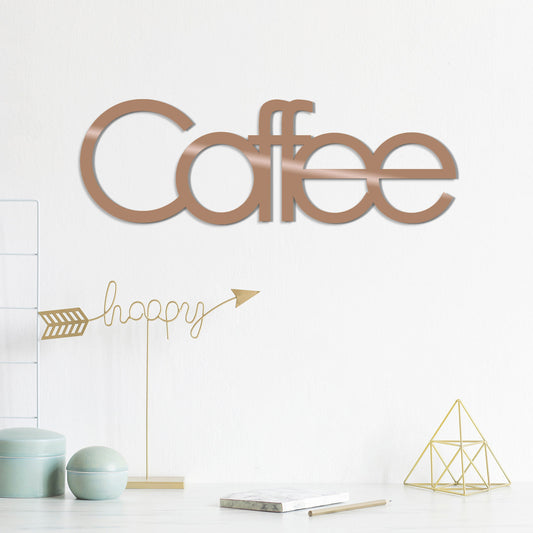 Coffee - Copper - Decorative Metal Wall Accessory