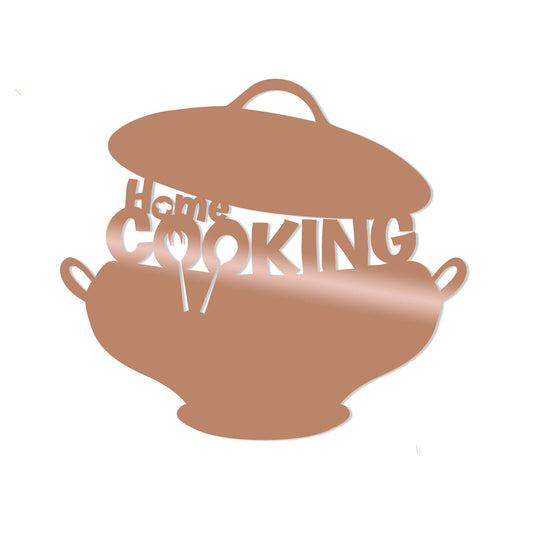 Cookıng - Copper - Decorative Metal Wall Accessory