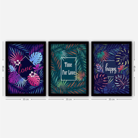 3SC127 - Decorative Framed Painting (3 Pieces)