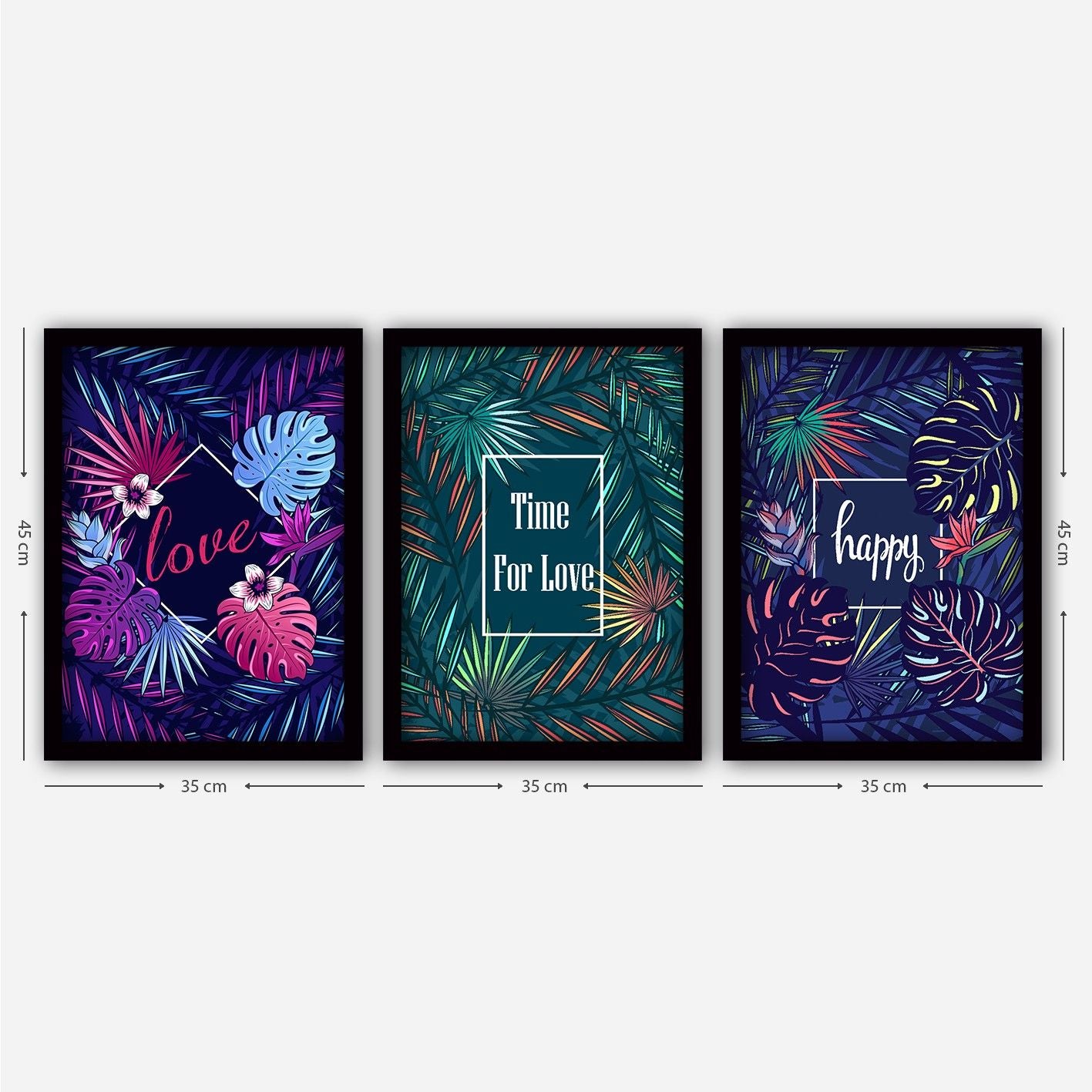 3SC127 - Decorative Framed Painting (3 Pieces)