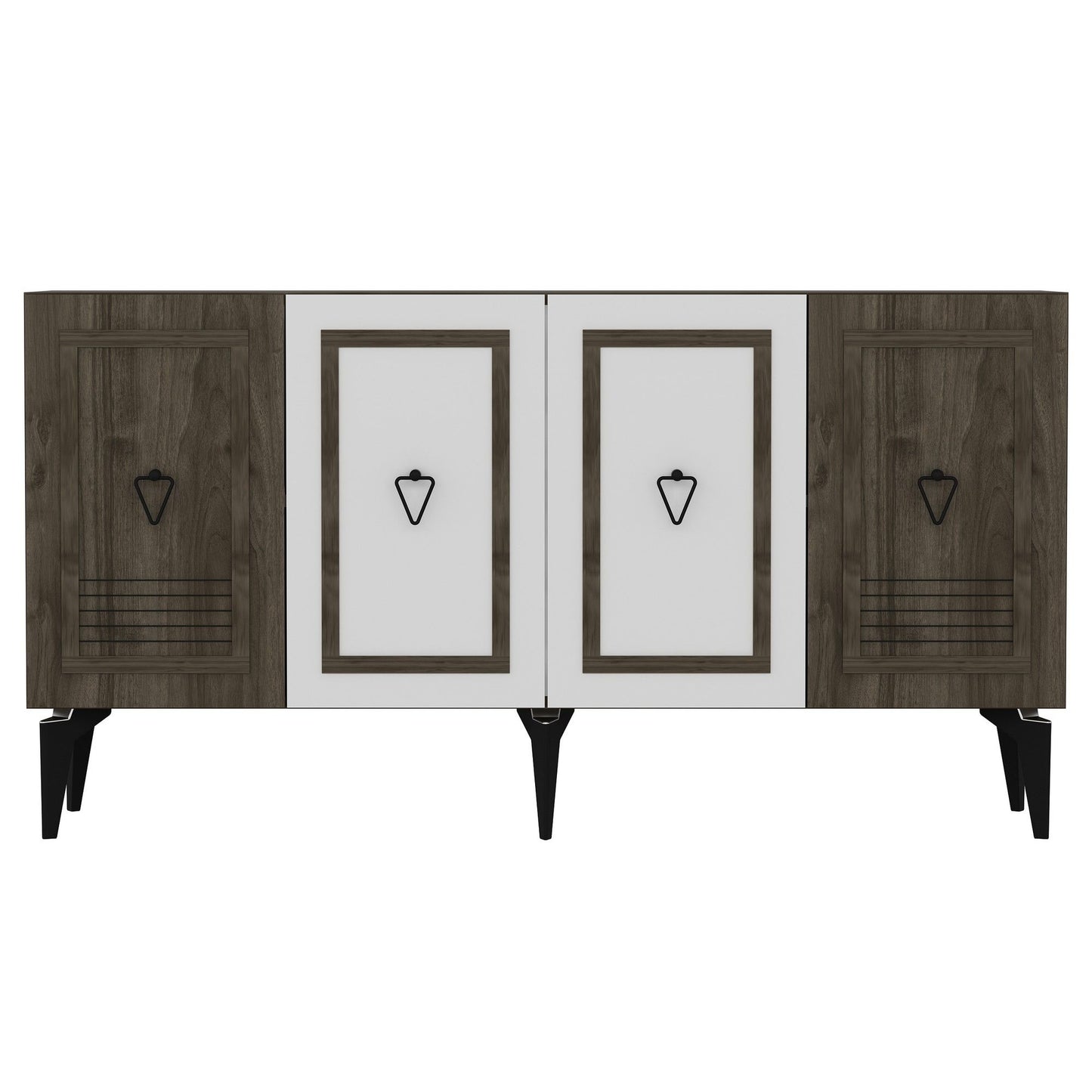 Asya - Walnut, White - Console