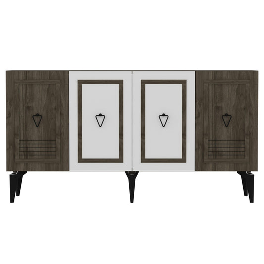 Asya - Walnut, White - Console