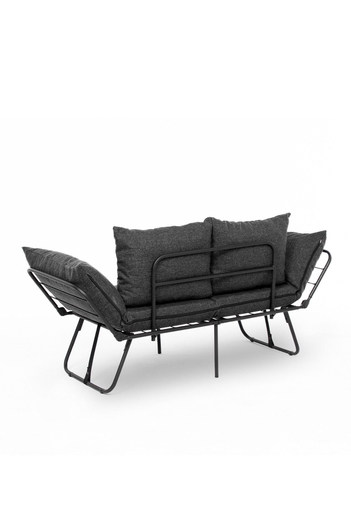 Viper 2-Seater - Dark Grey - 2-Seat Sofa-Bed