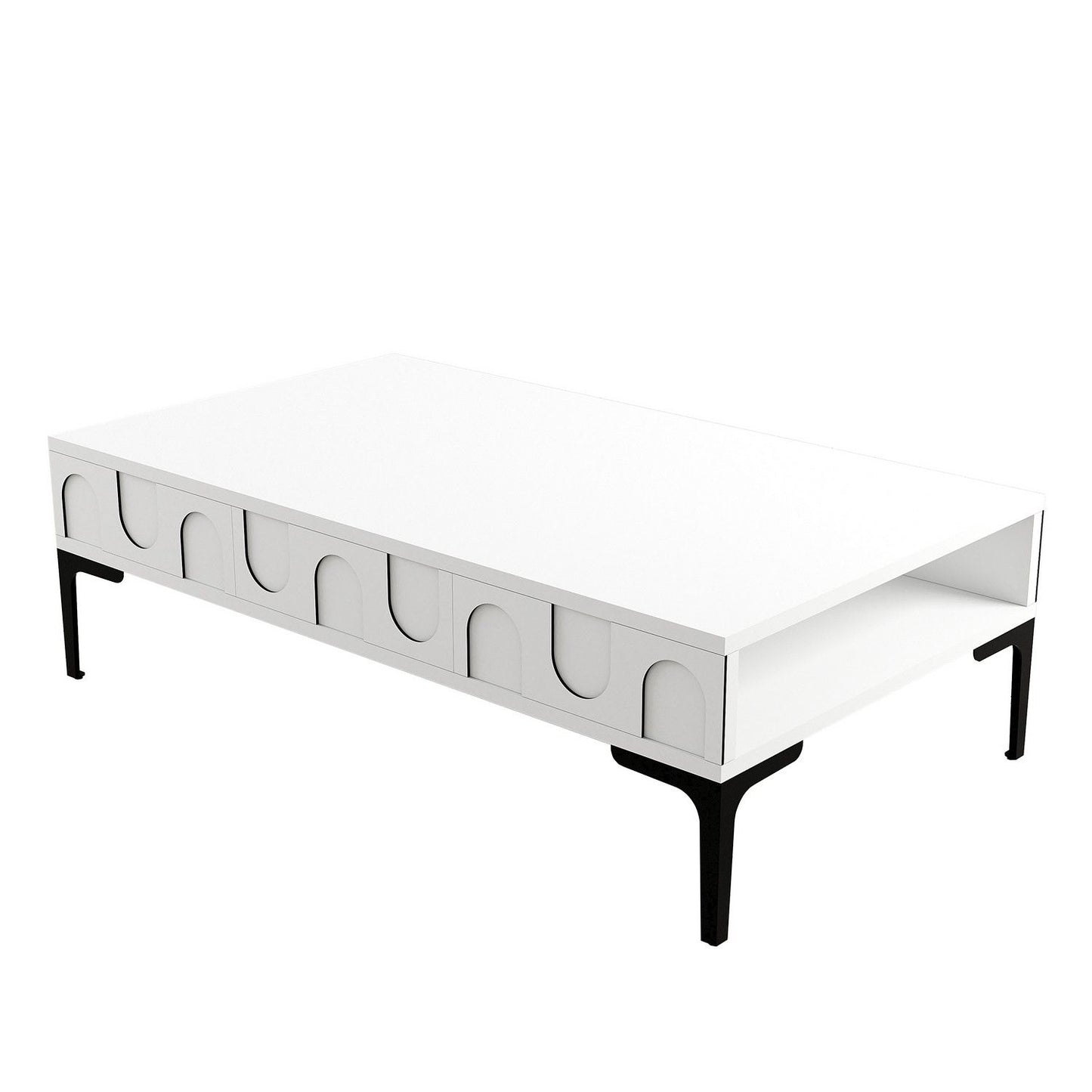 Lyon 32 - White, Black - Coffee Table