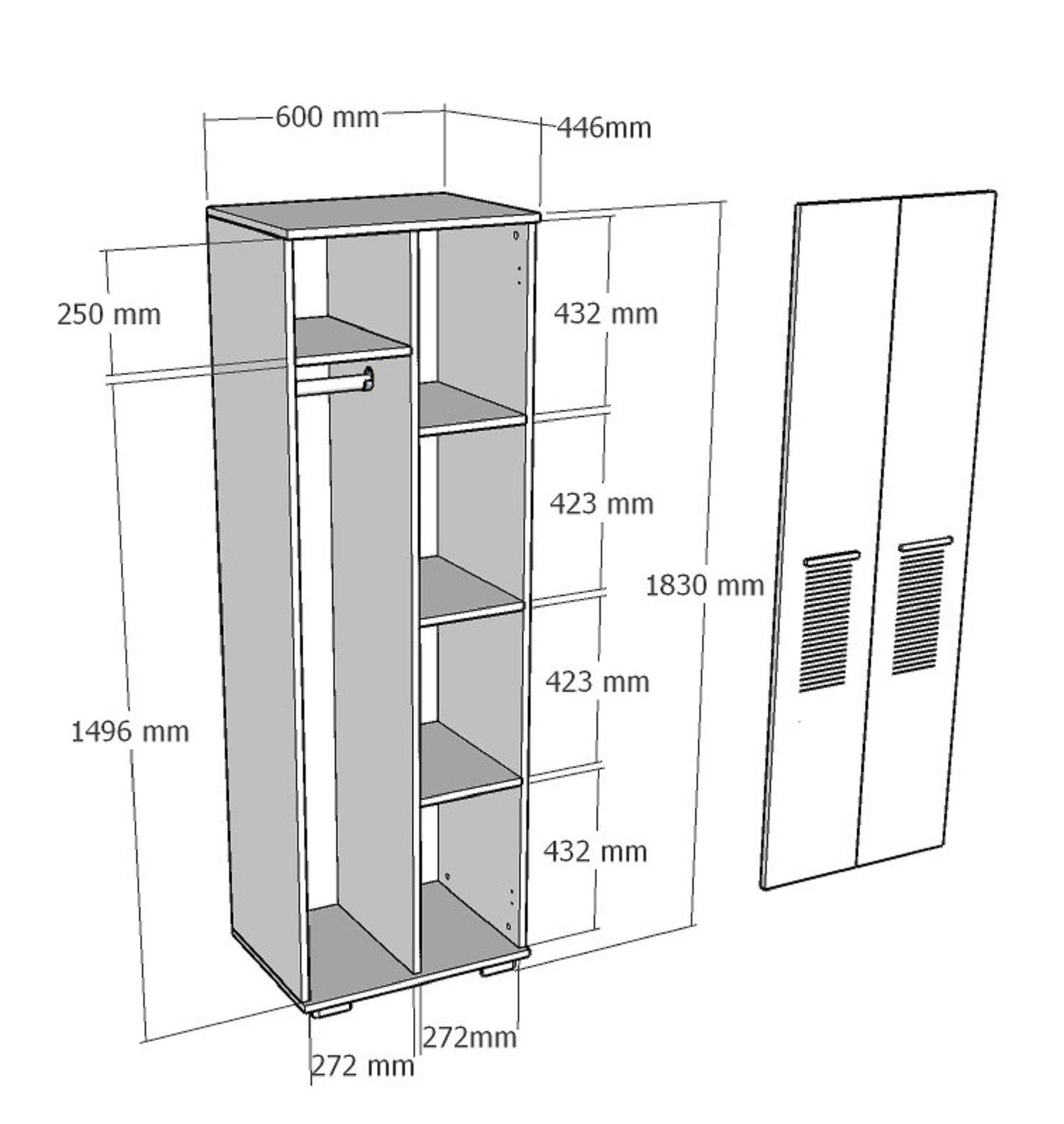 Asimo B - White - Wardrobe