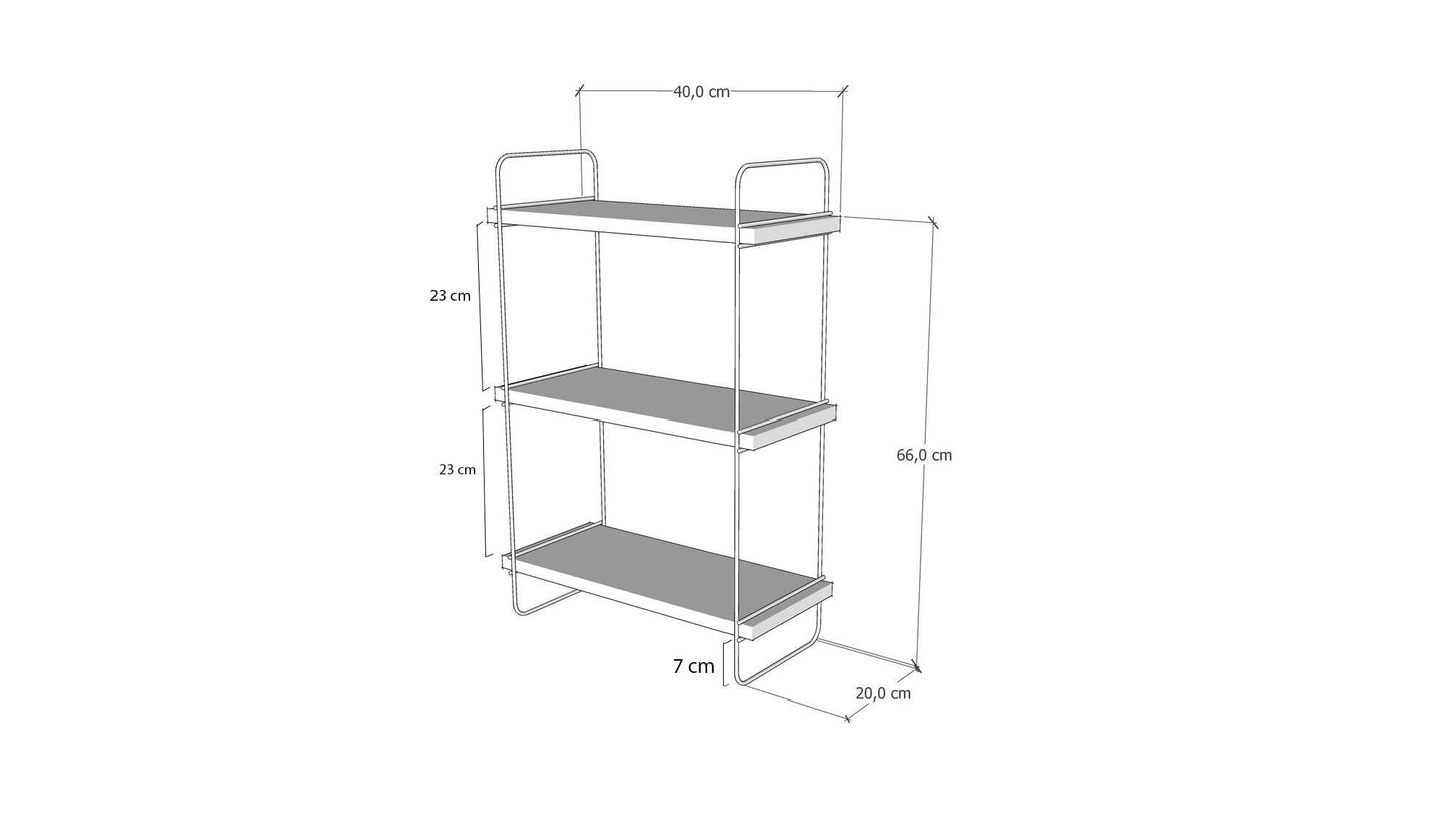 Pulalis - Anthracite - Wall Shelf