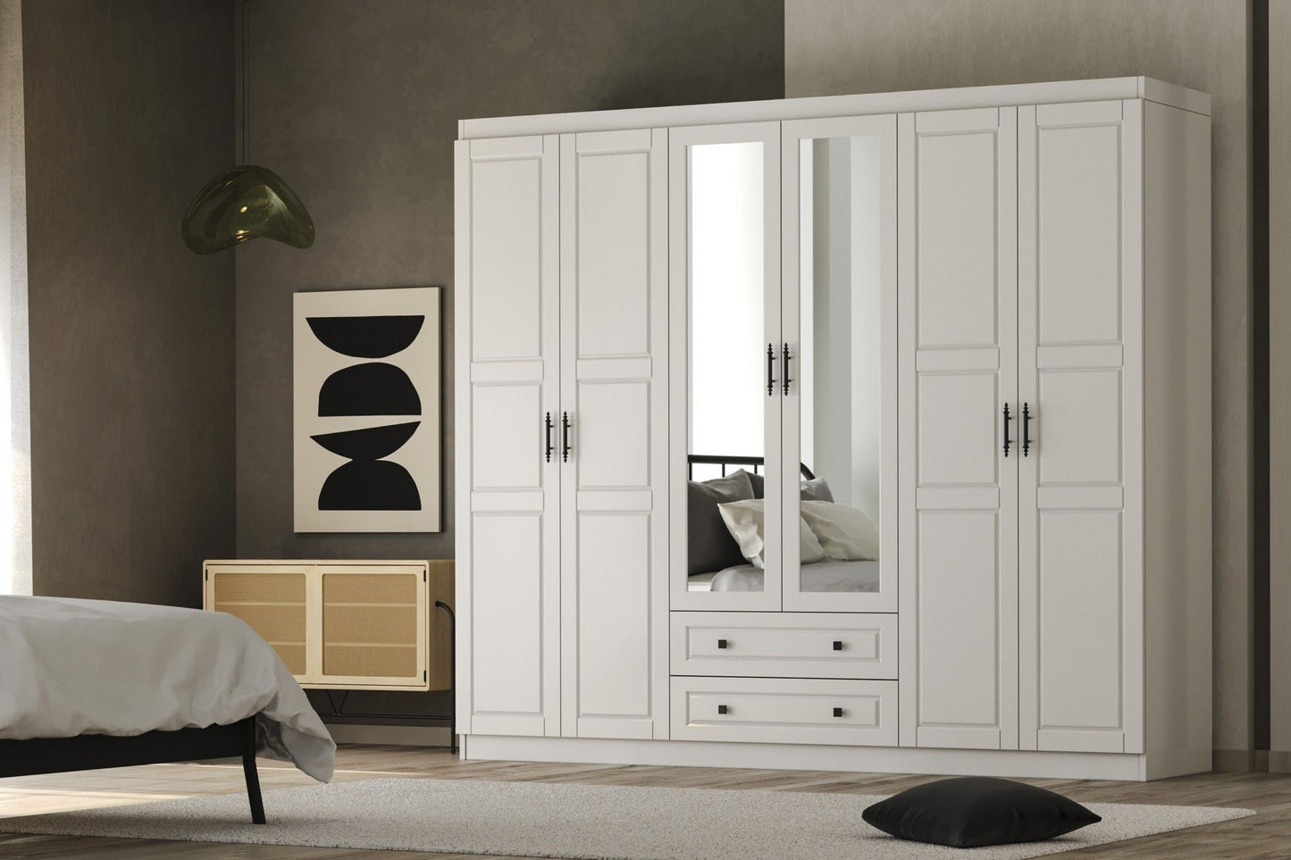 Bahar 656 - White - Wardrobe