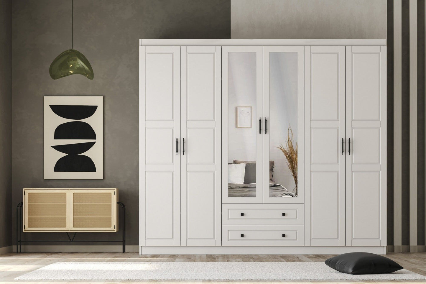 Bahar 656 - White - Wardrobe