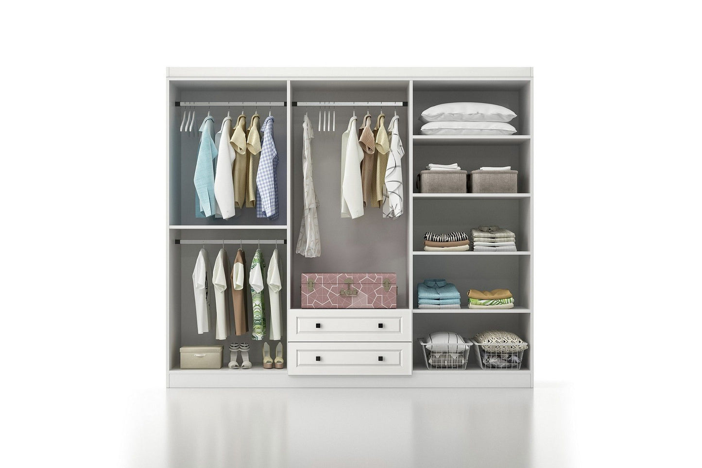 Bahar 656 - White - Wardrobe