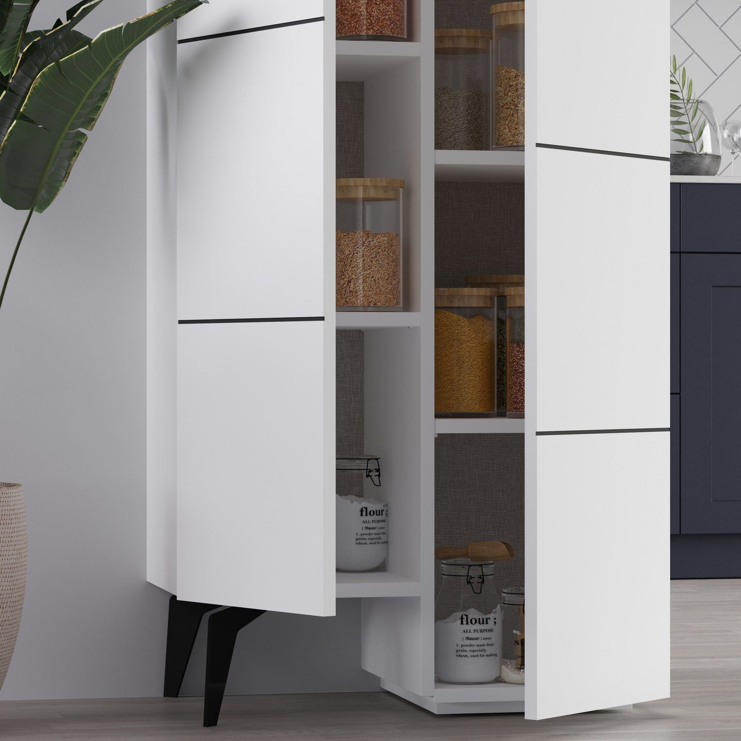 Stair - White - Multi Purpose Cabinet