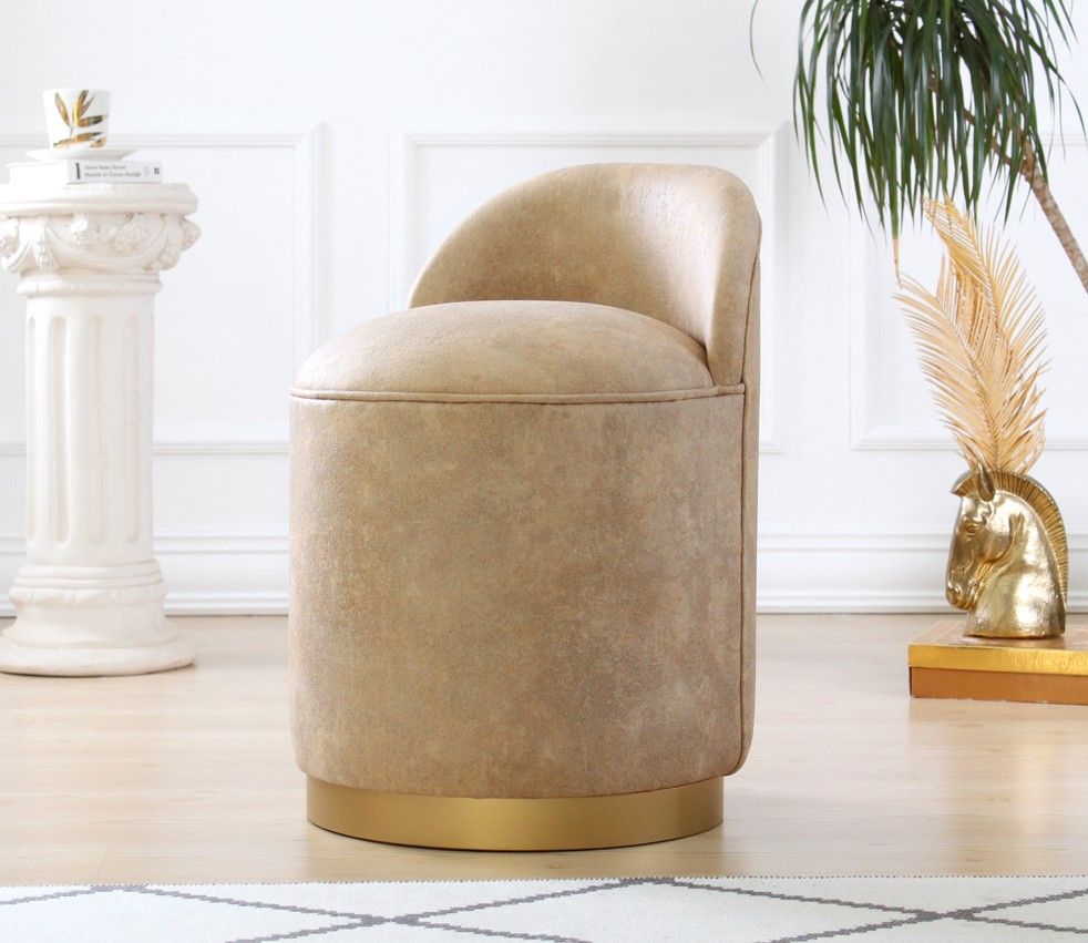 Luton - Beige - Pouffe