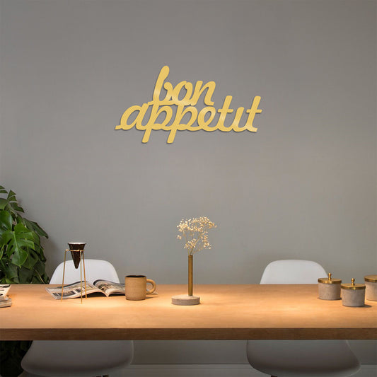 Bon Appetit 1 - Gold - Decorative Metal Wall Accessory