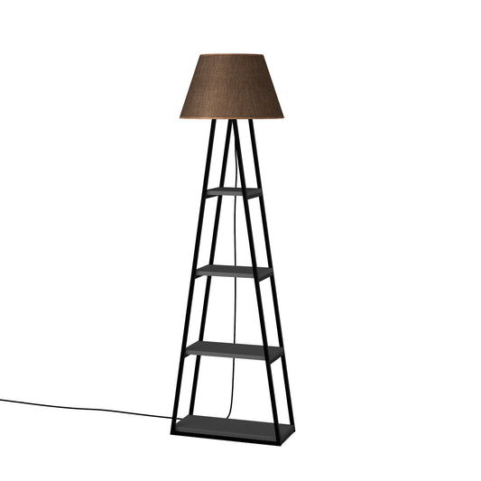 Pal - Anthracite, Brown - Floor Lamp