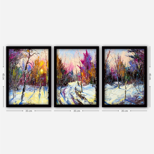 3SC180 - Decorative Framed Painting (3 Pieces)