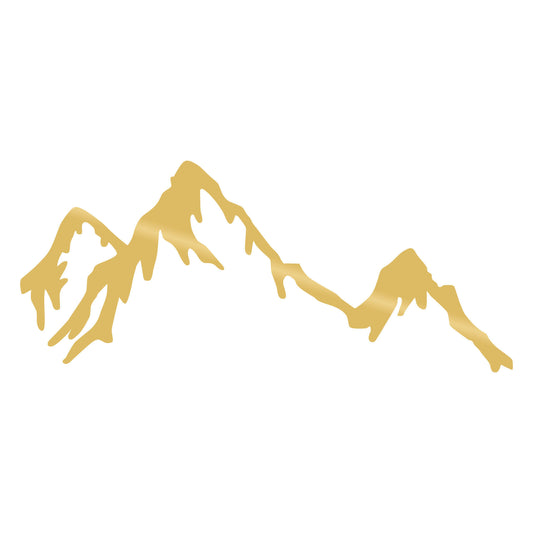 Mountain - Gold - Decorative Metal Wall Accessory