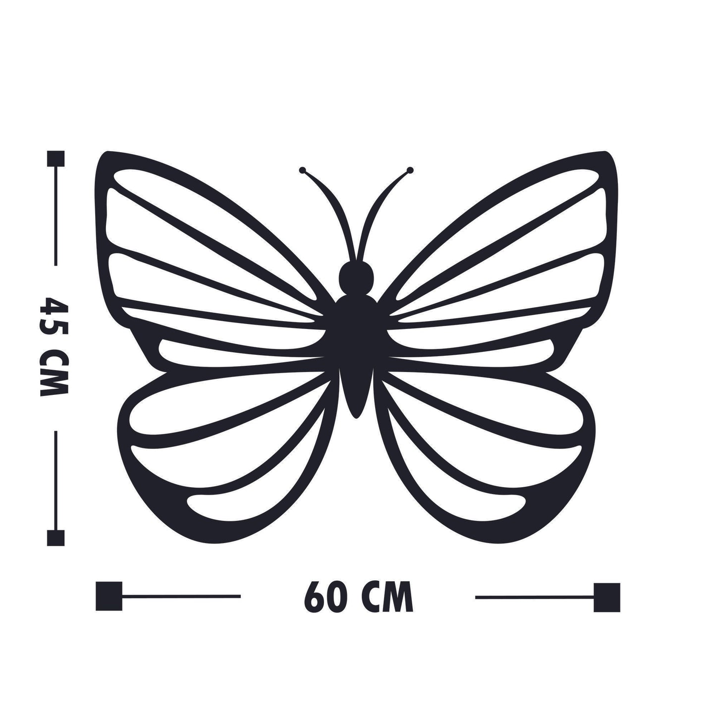 Butterfly 4 - Decorative Metal Wall Accessory