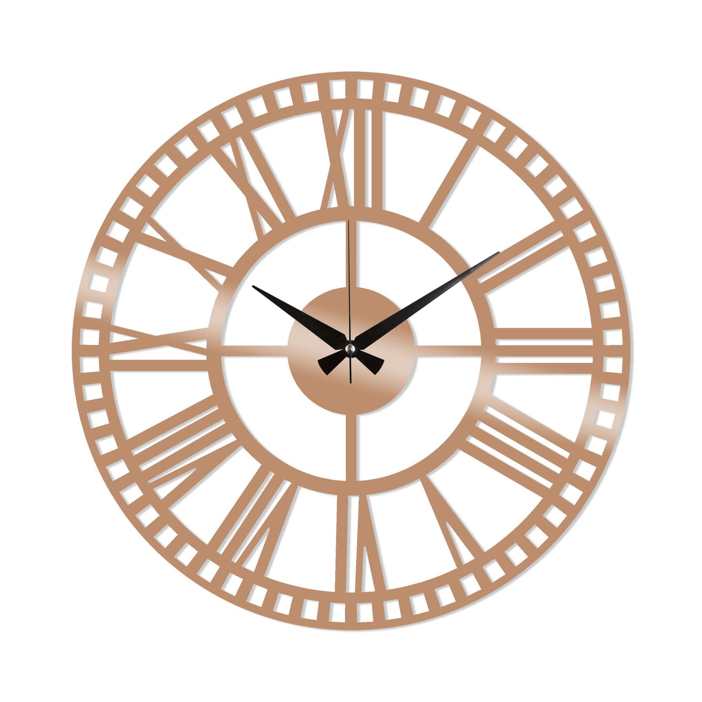 Metal Wall Clock 10 - Copper - Decorative Metal Wall Clock