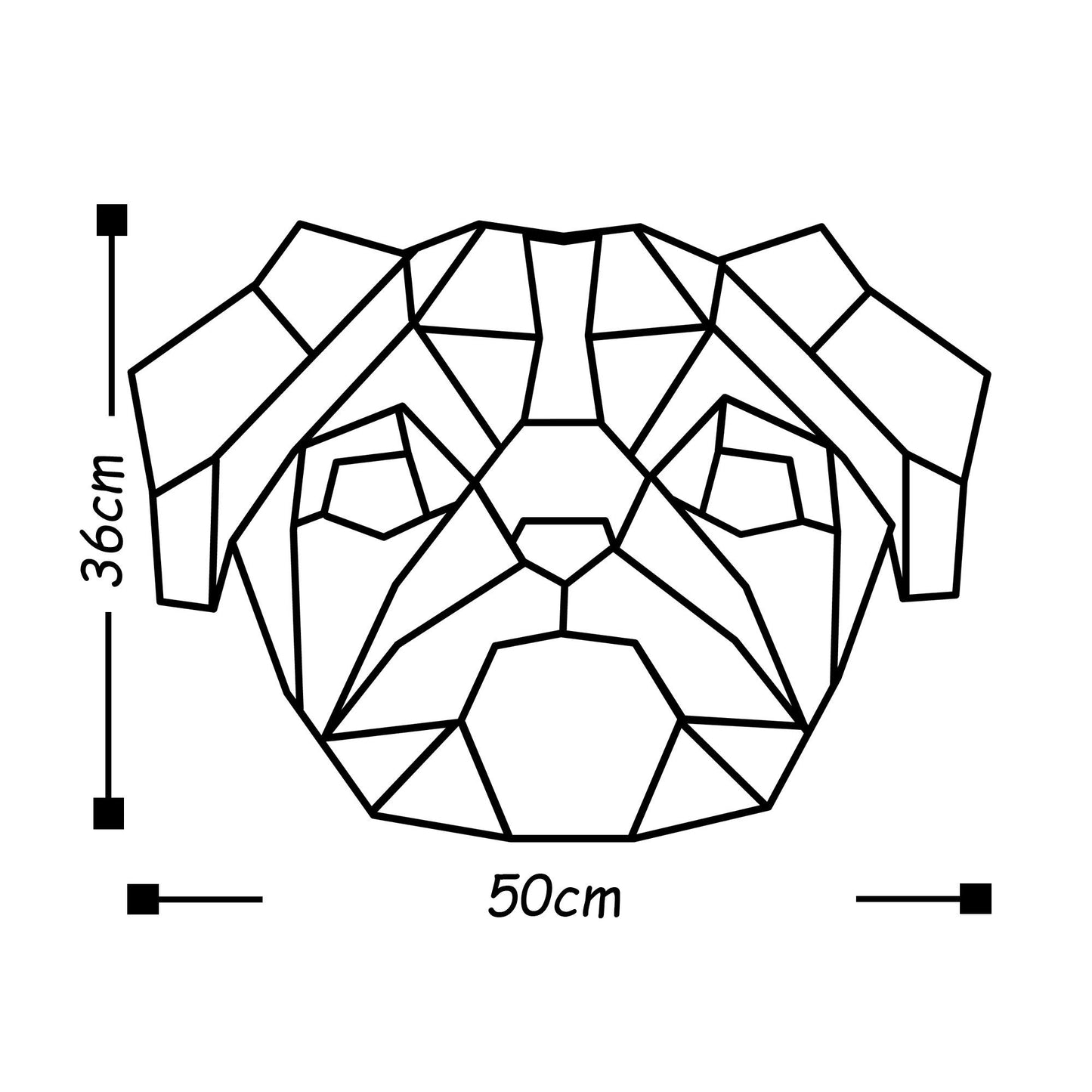 Pug - Decorative Metal Wall Accessory