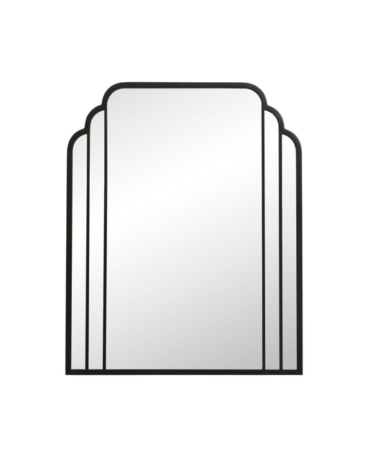 SKYLARK spejl i jern, 102x82 cm - sort