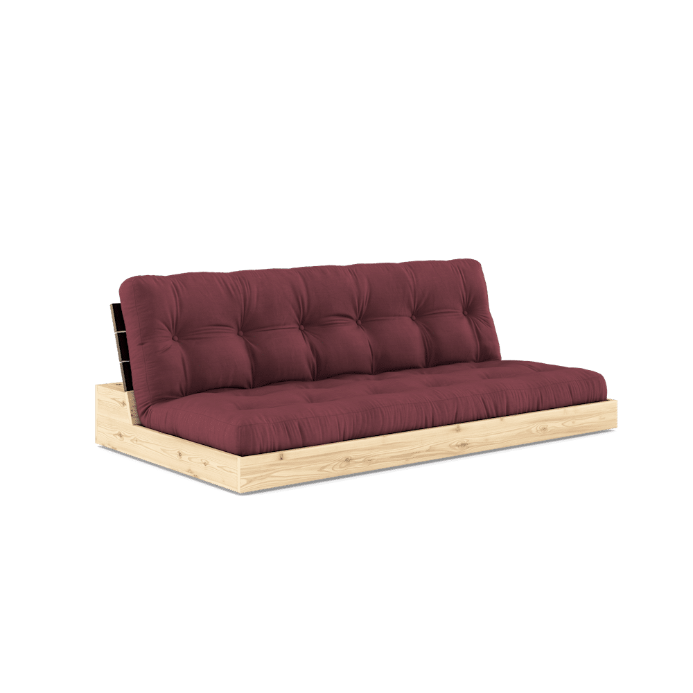 Base Black Night Lacquered W. 5-Layer Mixed Mattress Bordeaux