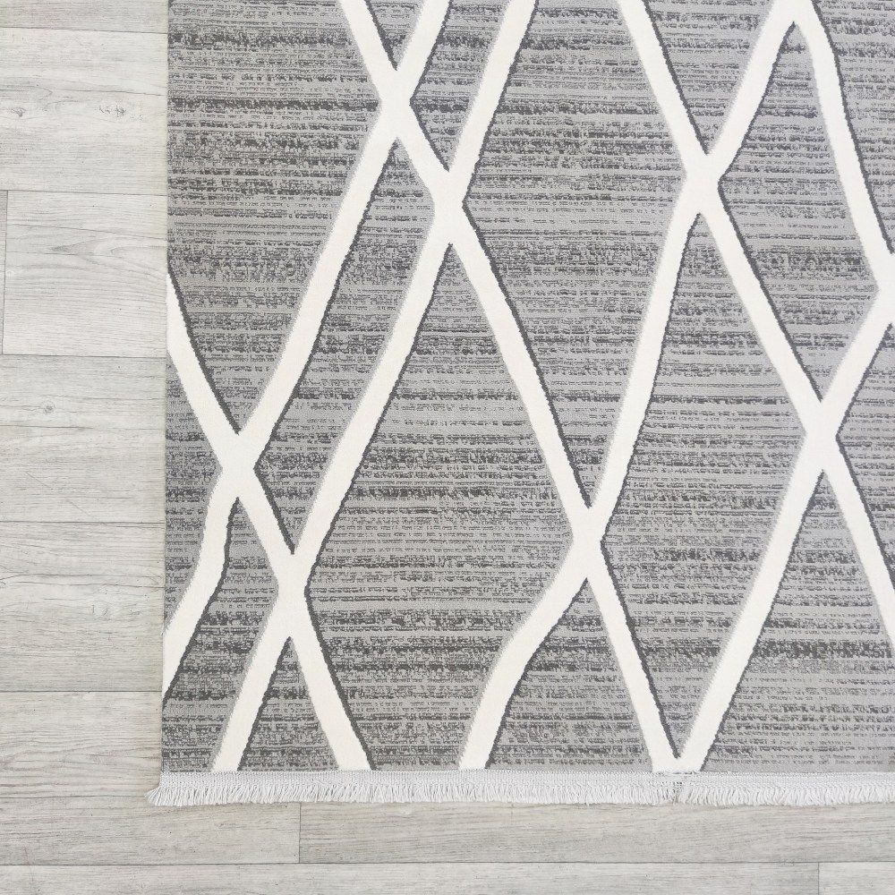 Basak 0187A - Grey - Carpet (200 x 290)