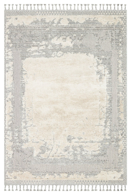 Sdy 02 - White, Grey - Carpet (120 x 180)