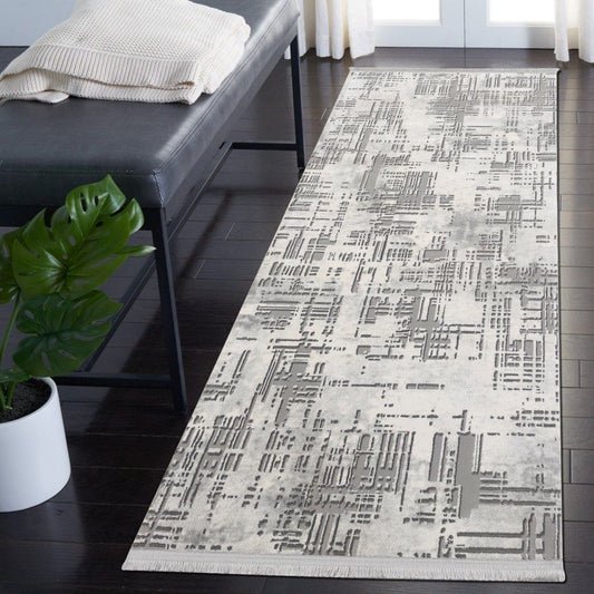 Basak 0183A - Grey - Carpet (80 x 150)