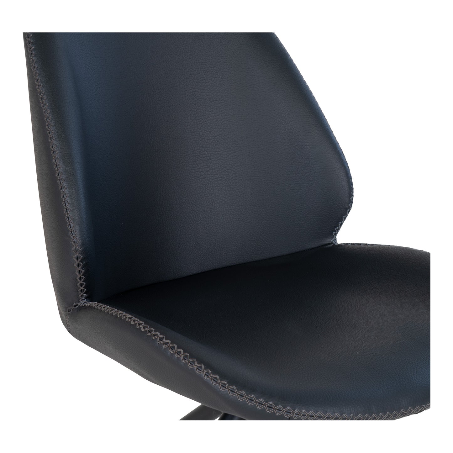 Monte Carlo Spisebordsstol  - Spisebordsstol i PU med drejefod, sort, HN1223