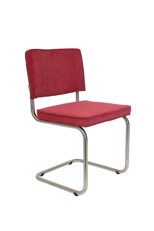 Zuiver | CHAIR RIDGE BRUSHED RIB RED 21A Default Title