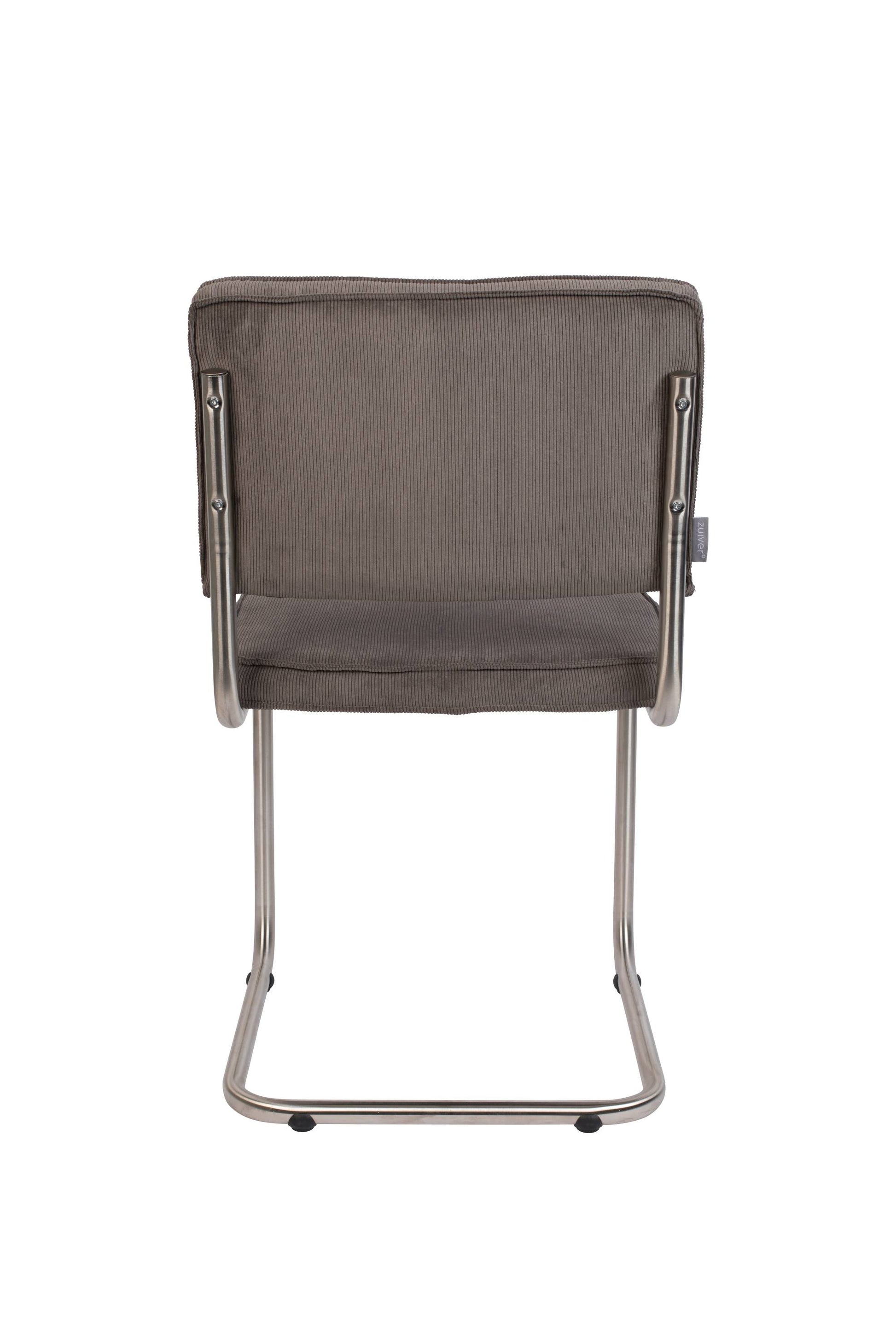 Zuiver | CHAIR RIDGE BRUSHED RIB GREY 6A Default Title