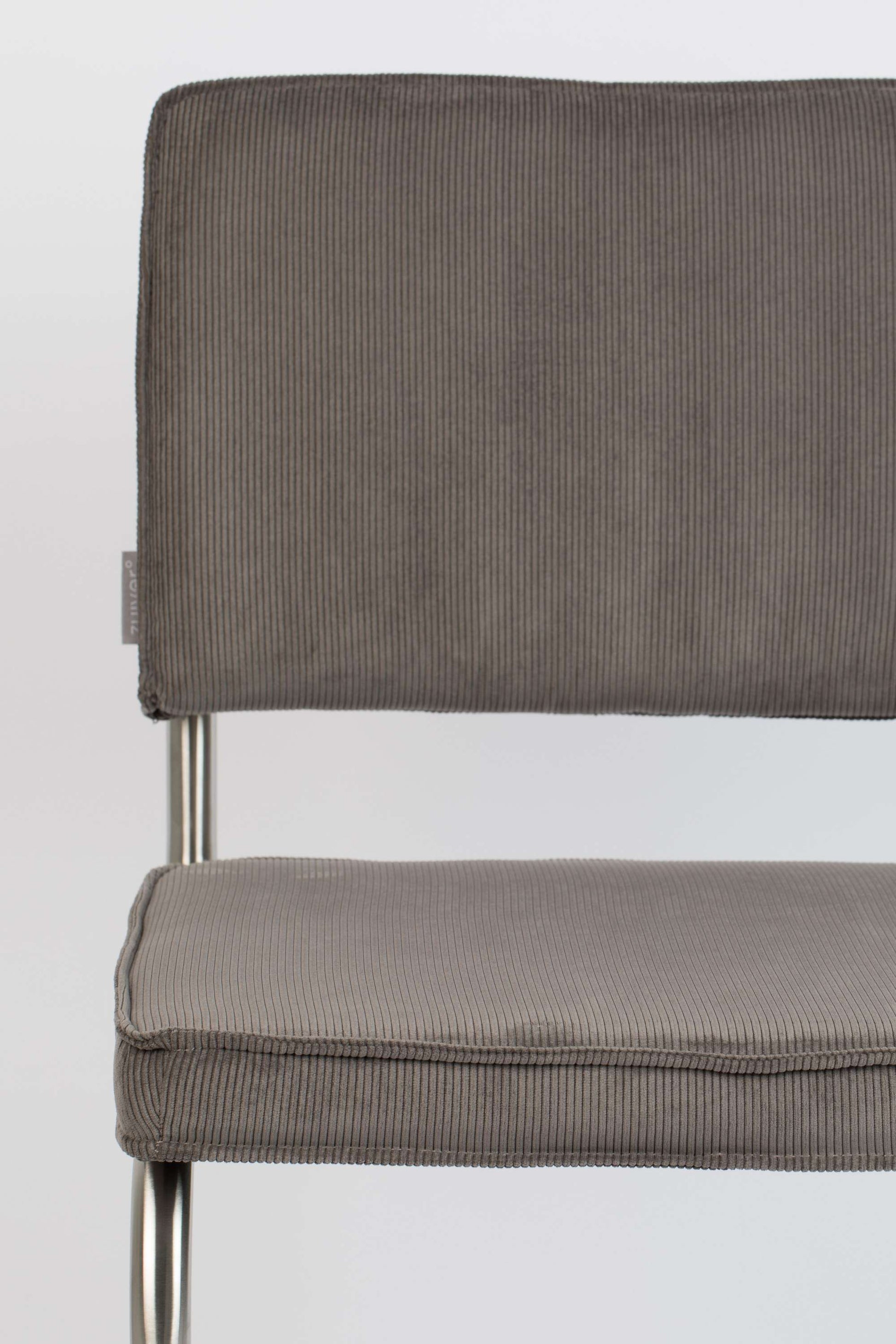 Zuiver | CHAIR RIDGE BRUSHED RIB GREY 6A Default Title