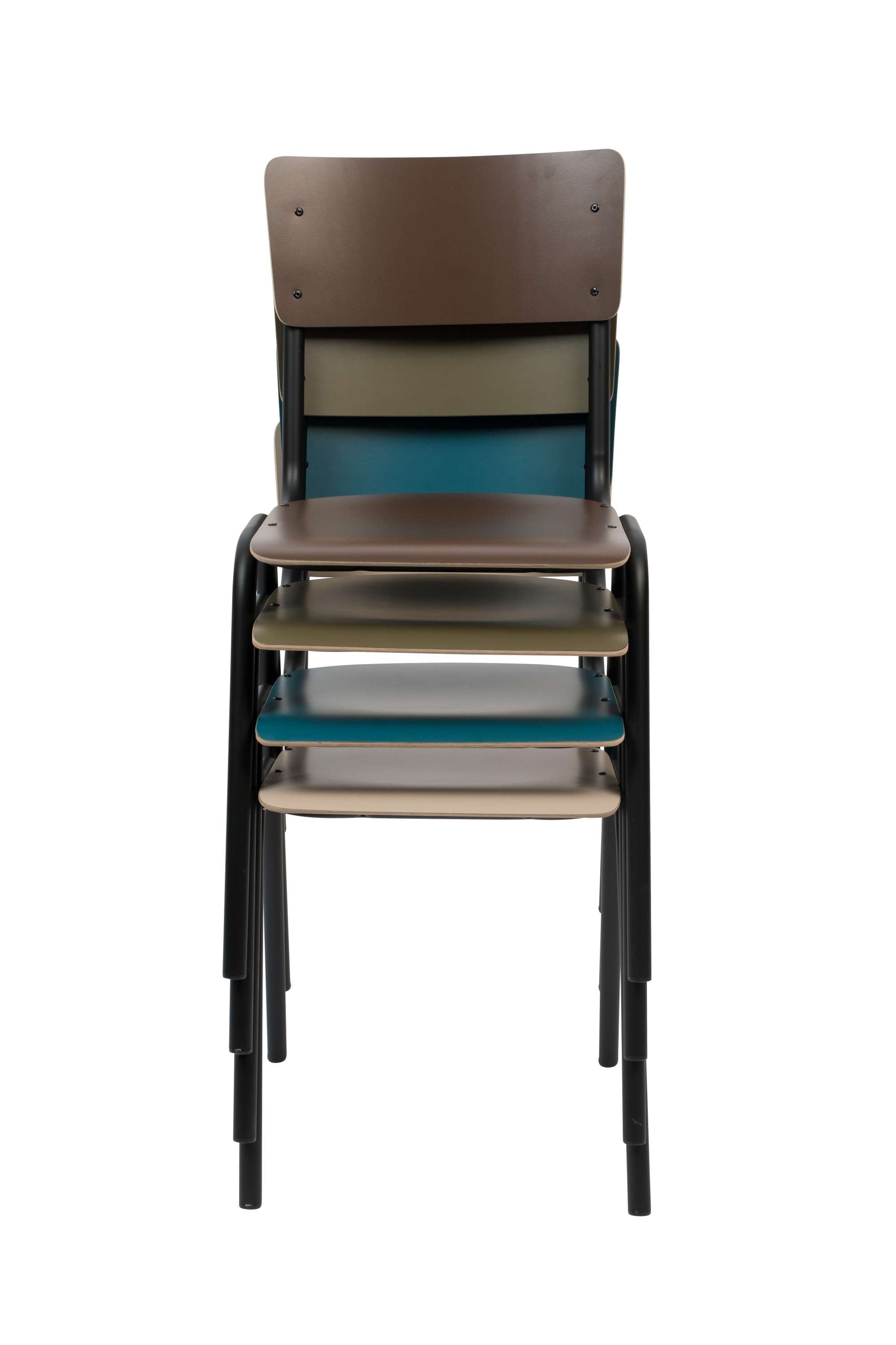 Zuiver | CHAIR BACK TO SCHOOL MATTE BROWN Default Title