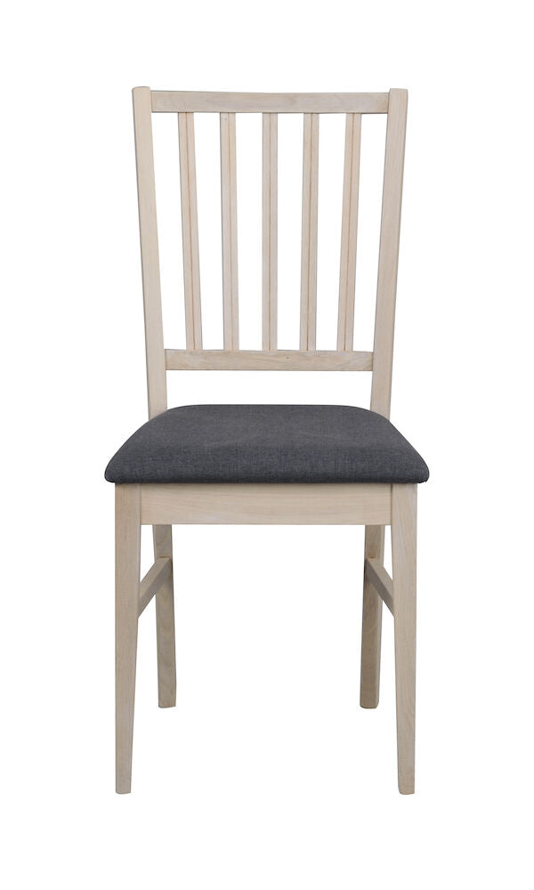 Rowico | Filippa stol vitpigmenterad ek/grått tyg Default Title