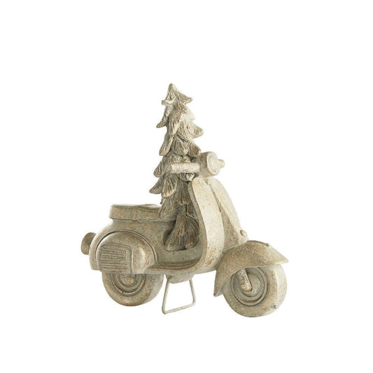 Serafina scooter H15 cm. antik lys guld