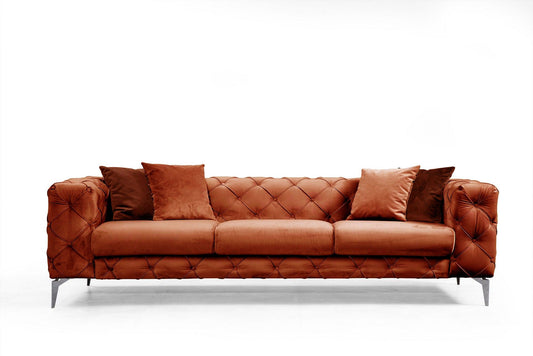 Como - Orange - 3-personers sofa