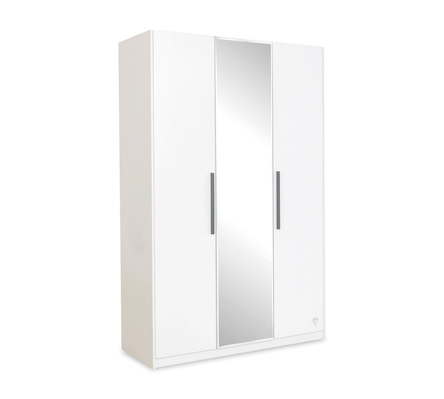 Hvid 3 Dørs Garderobeskab - Garderobeskab