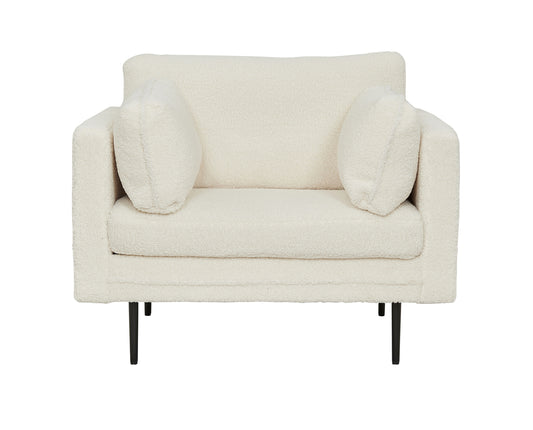Venture-Design | Boom Lounge Chair - Teddy Stoff Weiß