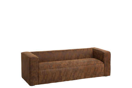 Sofa 3-sæder moderne brun
