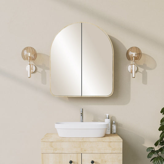 Hope Cabinet - Beige - Badeværelsesskab med spejl
