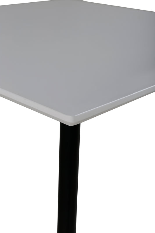 Venture-Design | Polar Esstisch, 75*75cm - Weiß / Schwarze Beine