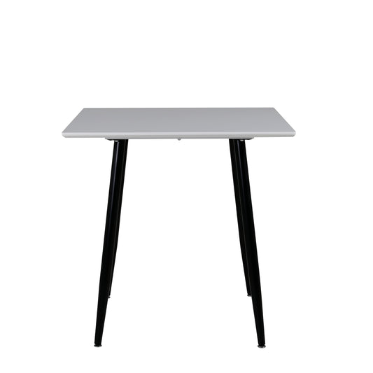 Venture-Design | Polar Esstisch, 75*75cm - Weiß / Schwarze Beine