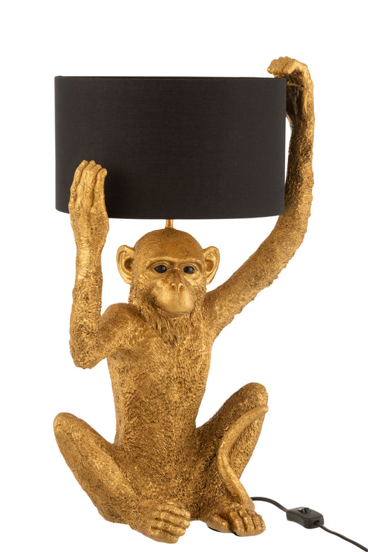 LAMPE AFFE POLY GOLD