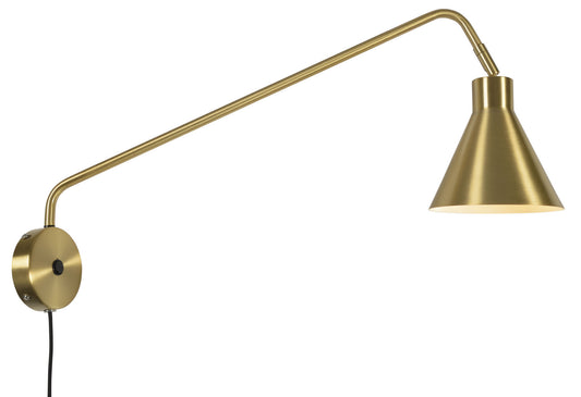 Wandlampe Eisen Lyon, Gold