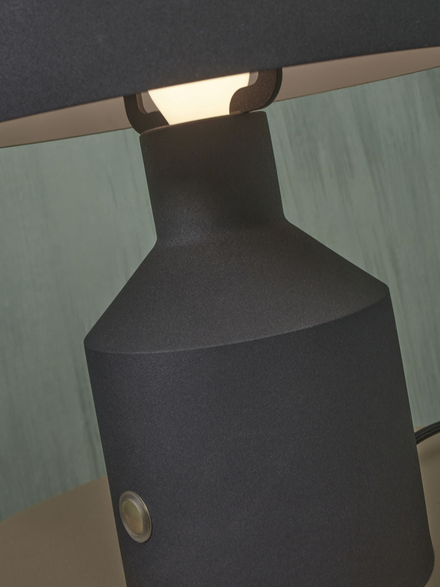Tischlampe Eisen Porto h.30x25cm, schwarz