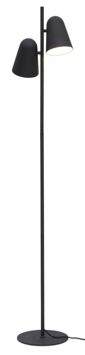 Stehlampe Eisen Salamanca 2-Schirm H.145x28cm, schwarz