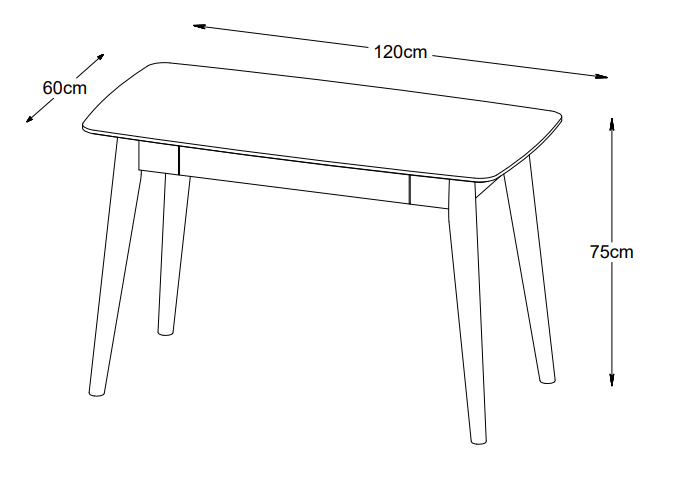 Einzigartige Möbel | Rho Schreibtisch - Natürlich